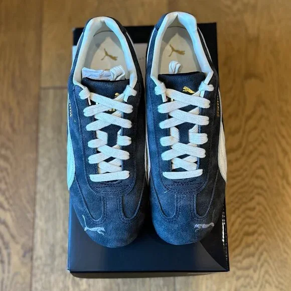 PUMA Women’s Speedcat Faded Sneakers (Cast Iron/Alpine Snow) - Picture 8 of 16